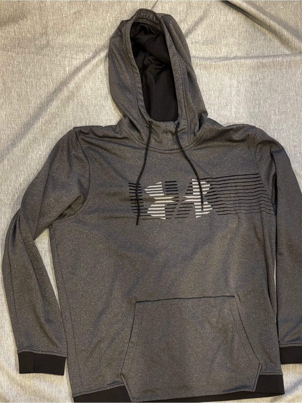 Under Armour Charcoal Grey ColdGear Hoodie with Logo